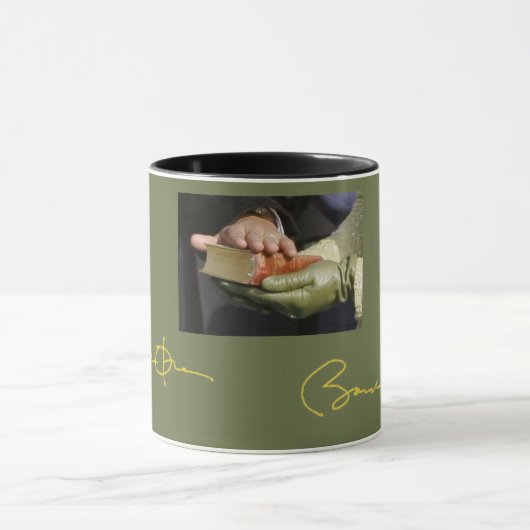 Obama Signature et Photo Mug (Centre)