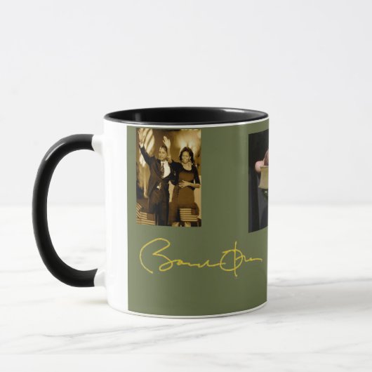 Obama Signature et Photo Mug (Gauche)