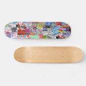 Obama SIgns of Hope Skateboard (Horz)