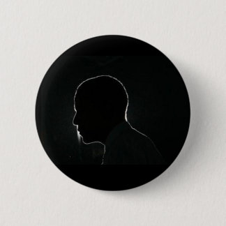obama silhouette ronde button 5,7 cm