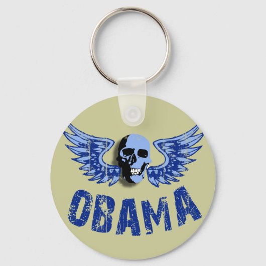 Obama Skull Design Sleutelhanger (Voorkant)