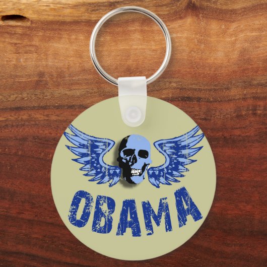 Obama Skull Design Sleutelhanger (Voorkant)