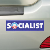 Obama Socialist Bumpersticker (Op auto)