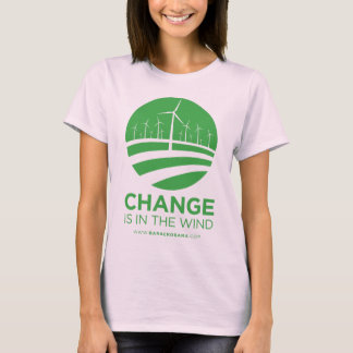 Obama souffle du changement, T-shirt féminin natur