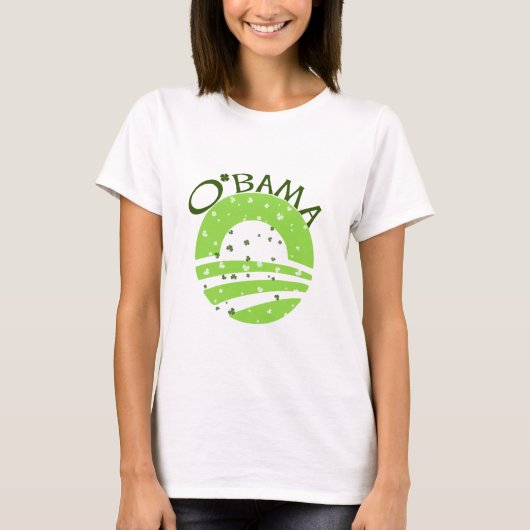 Obama St Patricks Day T-shirt (Voorkant)