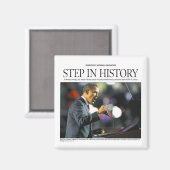 Obama: Stap in de historische magneet (Voorkant / Achterkant)