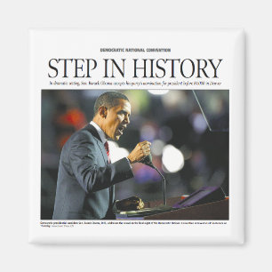 Obama: Stap in het Magnet van de Geschiedenis Magneet