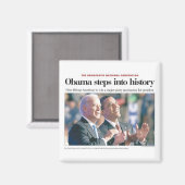 obama stapt in de magneet van de geschiedenis (Voorkant / Achterkant)