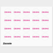 Obama Starry Lights Sticker! Ronde Sticker (Vel)