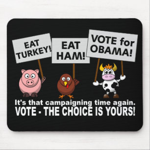 Obama stemt mousepad muismat