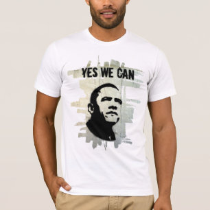 Obama STENCIL concrBgrnd T-shirt