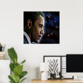 Obama-sterren en Stripes Poster (Thuiskantoor)