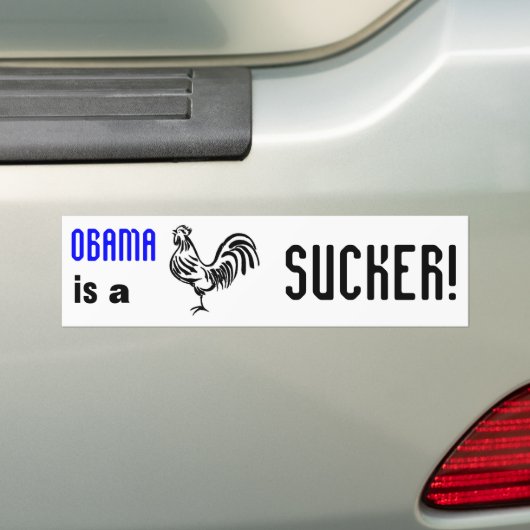 Obama SUCK! Bumpersticker (Op auto)