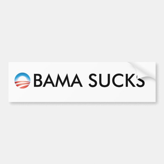Obama Sucks Bumpersticker (Voorkant)