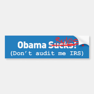 Obama Sucks! fout. Regels! Bumpersticker