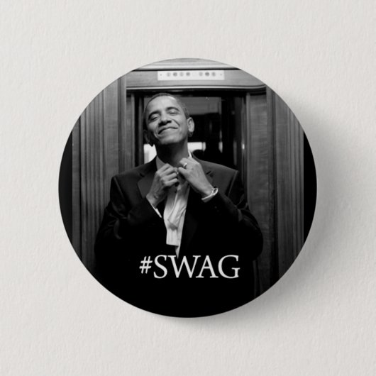 Obama Swag Ronde Button 5,7 Cm (Voorkant)