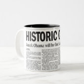 Obama : Tasse bien choisie historique (Devant gauche)