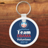 Obama TEAM Sleutelhanger (Voorkant)