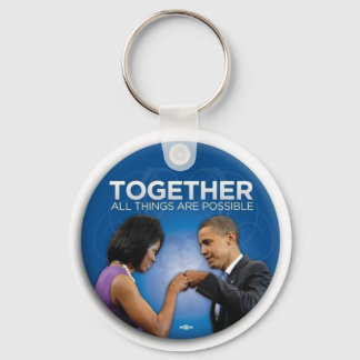 obama tegen de slag sleutelhanger