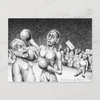 Obama tegen McCain, de K.O. Briefkaart