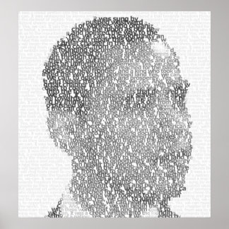 Obama "Text-Art"-poster Poster