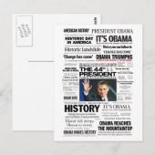 Obama: The 44th President Headline Collage Briefkaart (Voorkant / Achterkant)