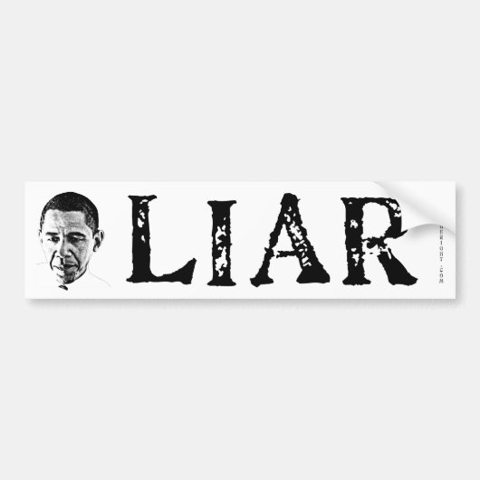 Obama the Liar Bumpersticker (Voorkant)