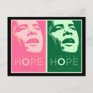 Obama "The New Hope" Briefkaart