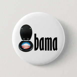Obama (toilet) ronde button 5,7 cm