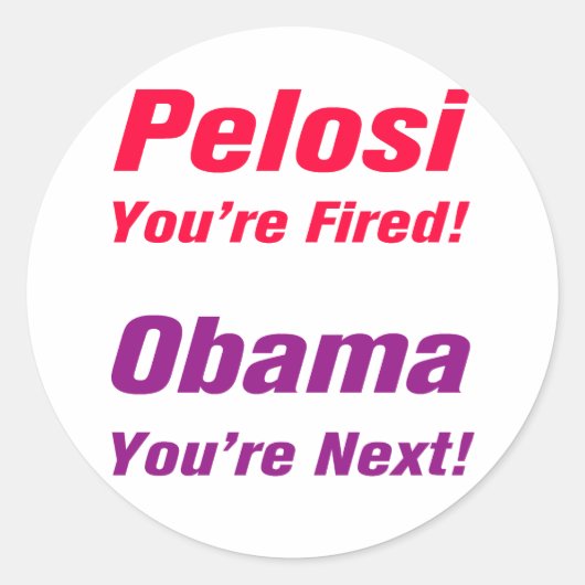 Obama, tu es le prochain ! Autocollant (Devant)