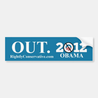 Obama uit! 2012 bumpersticker