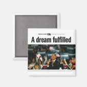 Obama : Un aimant de convention rempli de rêves (Recto/Verso)