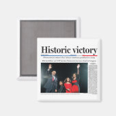 Obama : Un aimant historique pour la victoire (Recto/Verso)