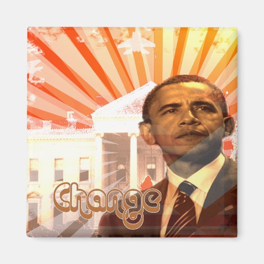 Obama-verandering Magneet (Voorkant)