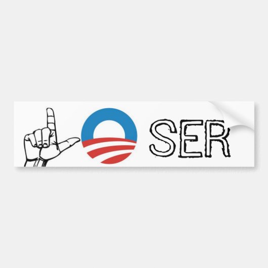 Obama-verliezer Bumpersticker (Voorkant)