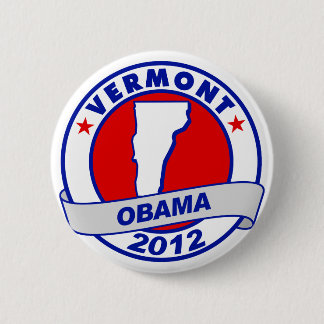 Obama - vermont ronde button 5,7 cm