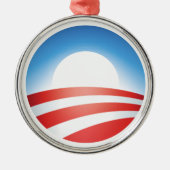 Obama-versiering! Metalen Ornament (Voorkant)
