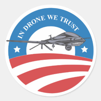 obama victoire-In Drone We Trust sticker