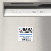 Obama Volunteer Magnet (blanc) (In Situ (Lave-vaisselle))