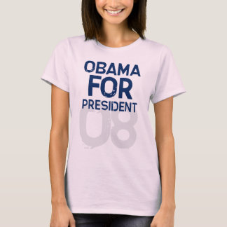 Obama voor President 08 T-shirt