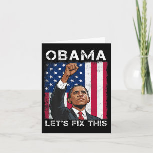 Obama voor President 2028 Amerikaanse vlag Obama 2 Kaart