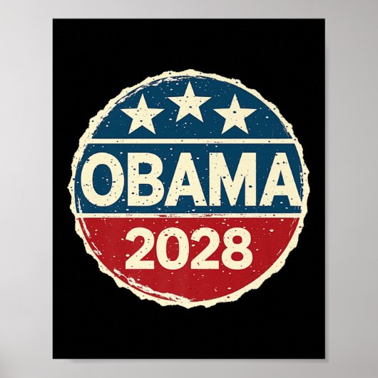 Obama voor President 2028 Obama 2028 Premium 0 Poster (Voorkant)