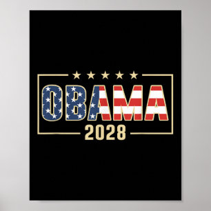 Obama voor President 2028 Obama 2028 Vlag Poster