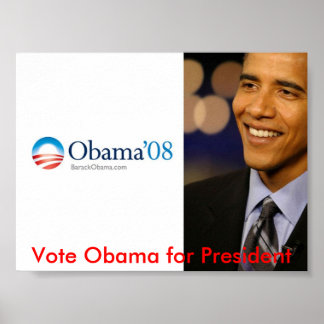 Obama voor President Poster