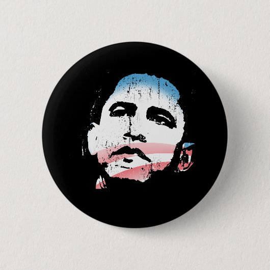 OBAMA VOOR VERANDERING RONDE BUTTON 5,7 CM (Voorkant)