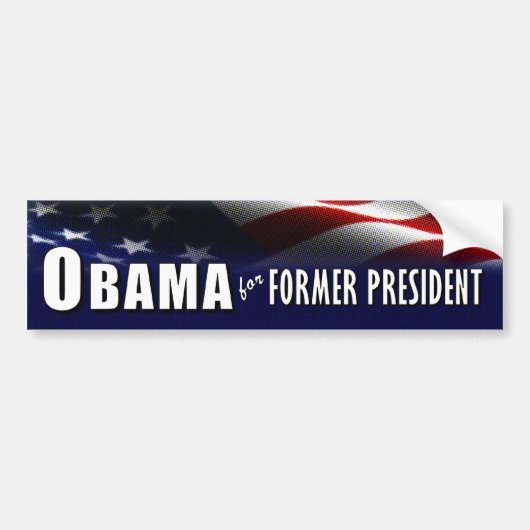 Obama voor voormalig President Bumpersticker (Voorkant)