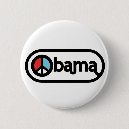 Obama voor vrede ronde button 5,7 cm (Voorkant)