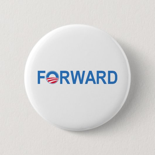 Obama vooruit ronde button 5,7 cm (Voorkant)