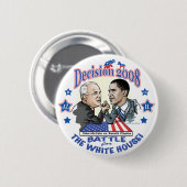 Obama vs McCain 2008 Ronde Button 5,7 Cm (Voorkant /achterkant)