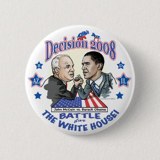 Obama vs McCain 2008 Ronde Button 5,7 Cm